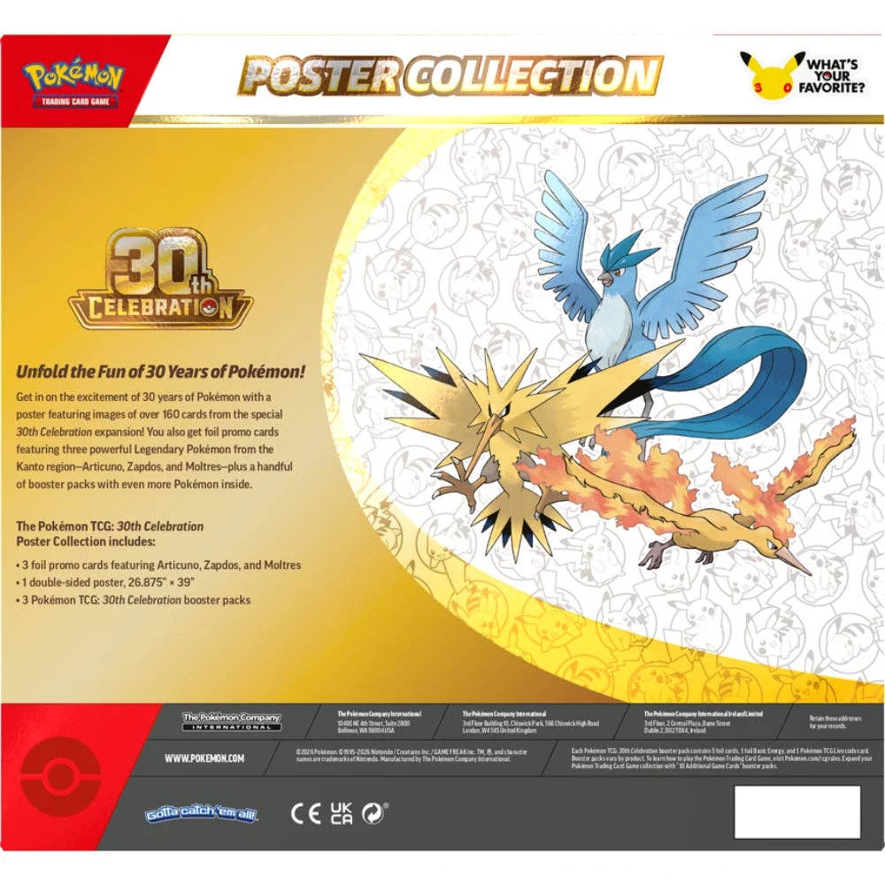 Pokémon TCG – 30th Celebration Poster Collection – English